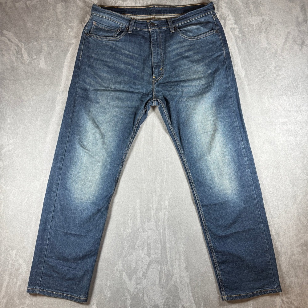 Levis‎ 505 Regular Fit Jeans Mens 36x30 Blue Denim Straight Leg